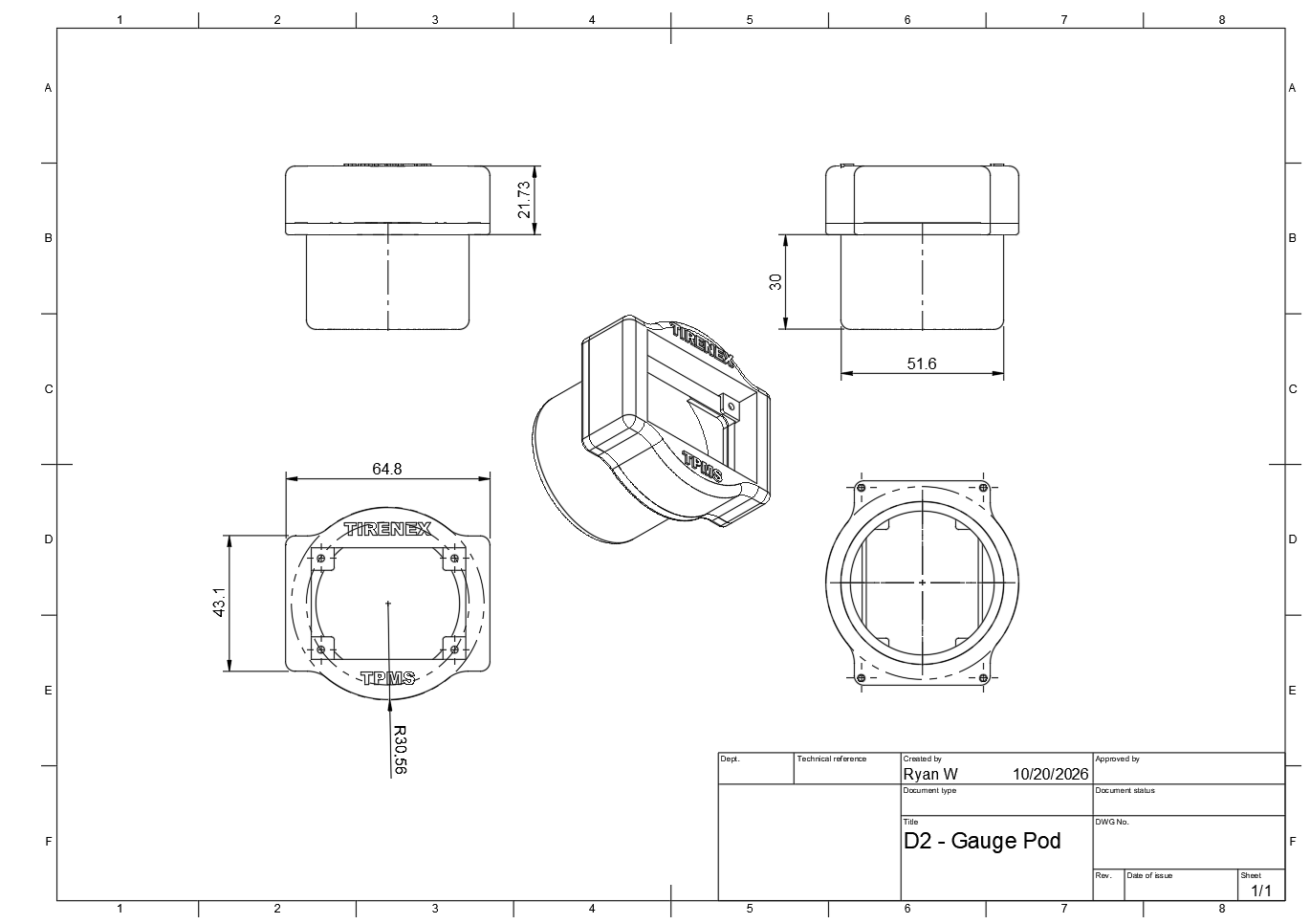 TireNex Touchscreen System v2 - Universal 52mm Pod Mount - Image 4